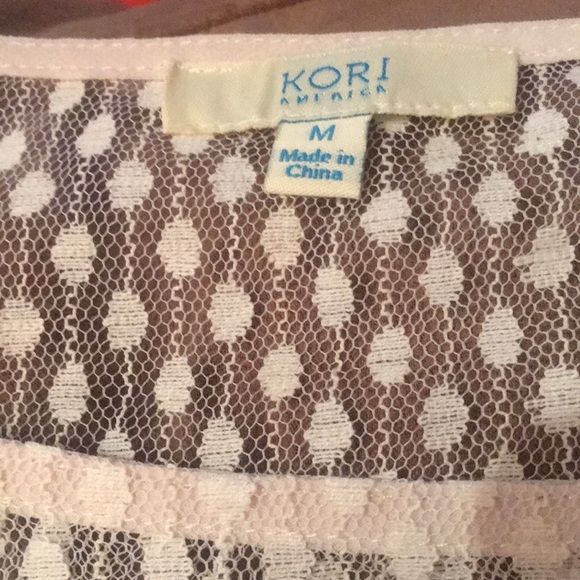 Kori America polka dot lace/embroidered tunic - Picture 7 of 7